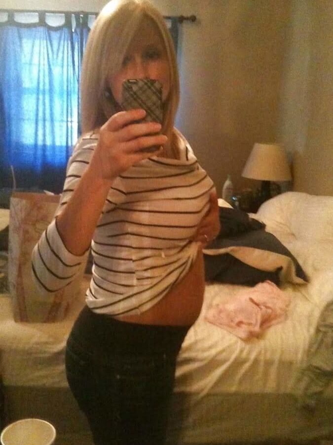 sexy amateur busty blonde MILF wife
