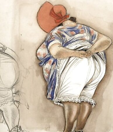 horny big granny drawing
