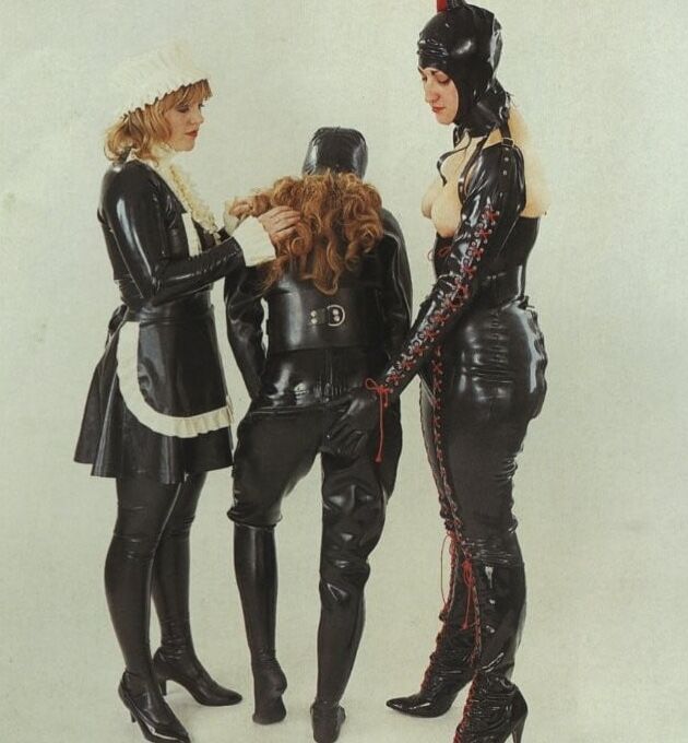 Retro Vintage Leather Latex Rubber
