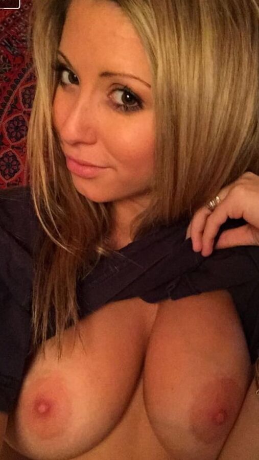 Sexy blonde tits