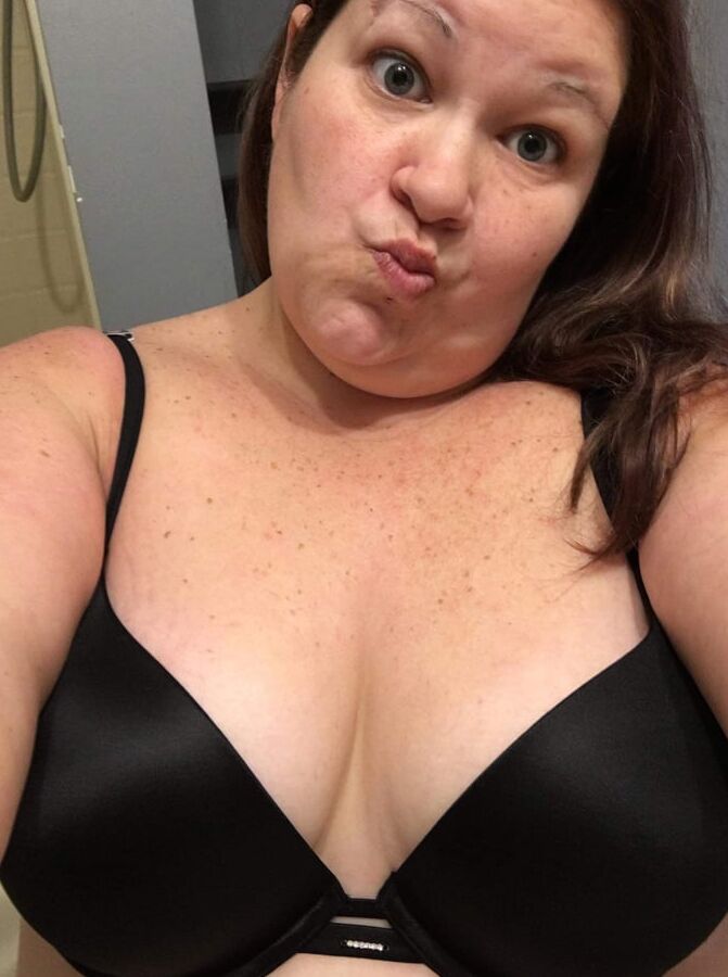 trying on some new bras