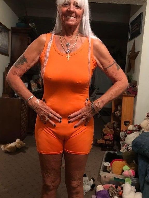 Blonde tan mature GILF