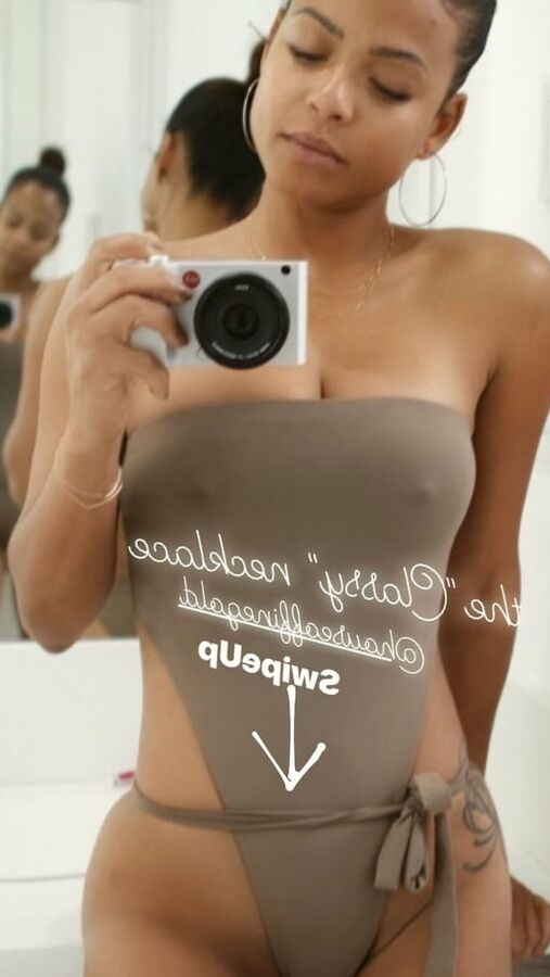Christina Milian selfie seethrough feb