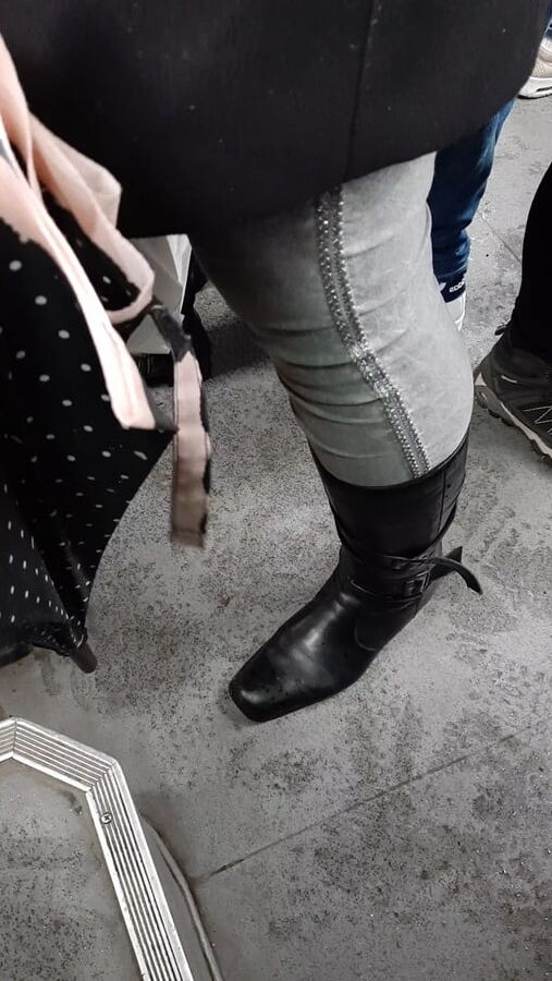 Boots in tram