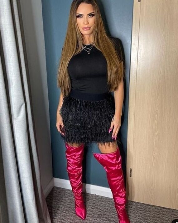 Female Celebrity Boots &amp; Leather - Katie Price