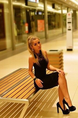 sexy girls on park benches