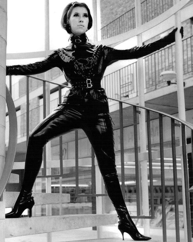 Retro Vintage Leather Latex Rubber