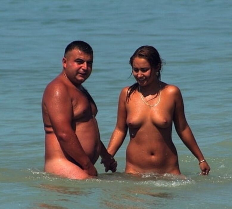Nudist Couple Naked on the Fkk Beach