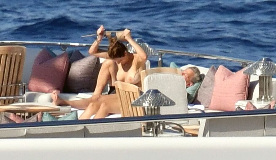 Katharine McPhee topless Capri jul