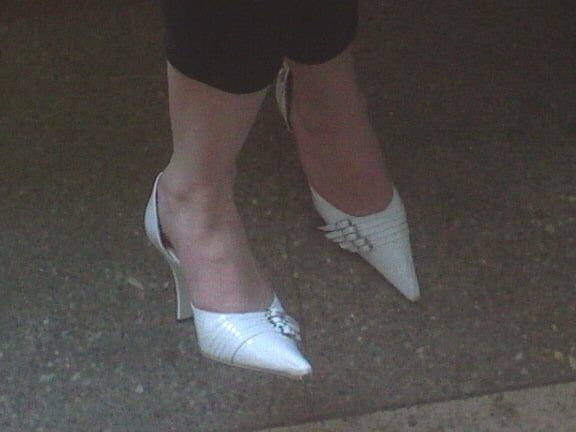 Anoter one good friends pantyhose and heels