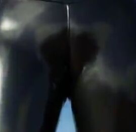 Leather cameltoe