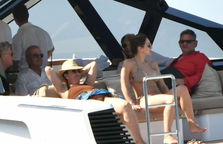 Katharine McPhee topless Capri jul