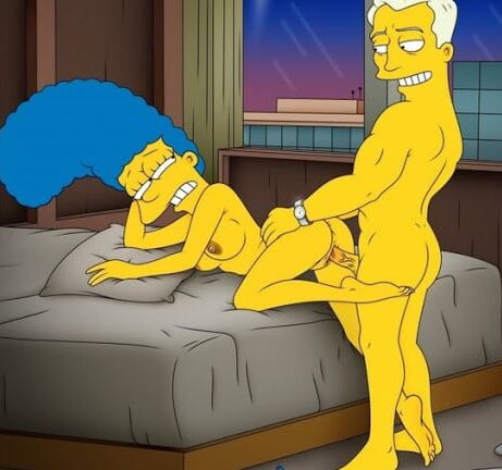 The simpsons and cartoon