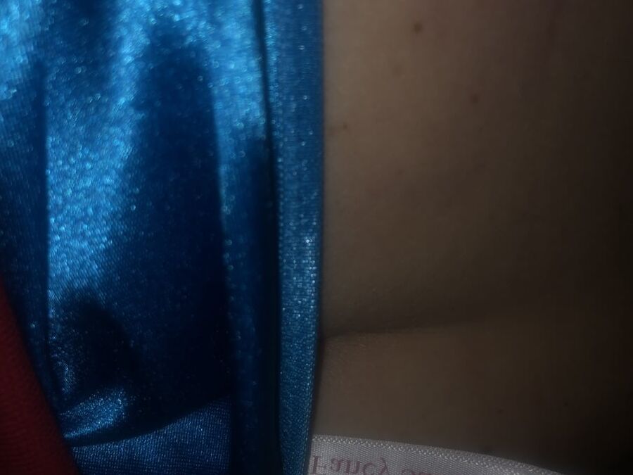 Wife in satin panties