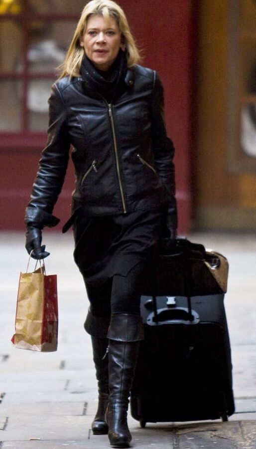 Female Celebrity Boots &amp; Leather - Hannah Waterman