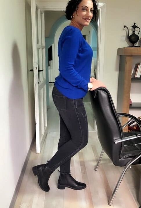 Milf jean socks nylon skirt naylon olgun turk sexy turkish