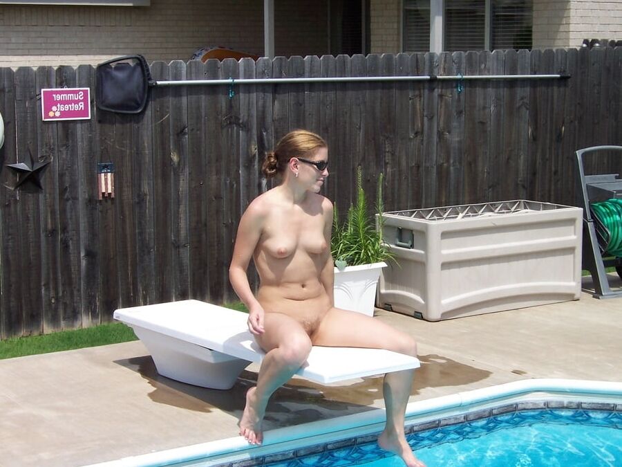 In the backyard