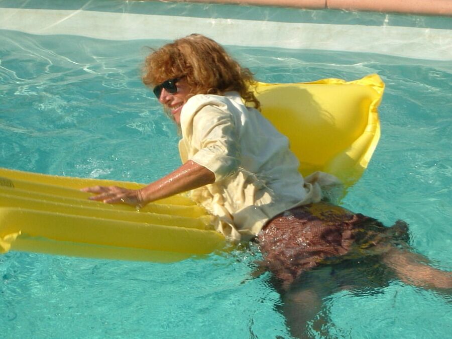 Marjorie In The Pool