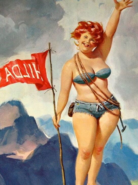 Plus-Size Pin-Up Hilda