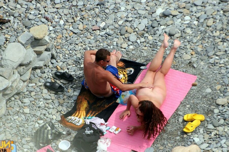 Naked Milf with Special Pussy on the Fkk Beach