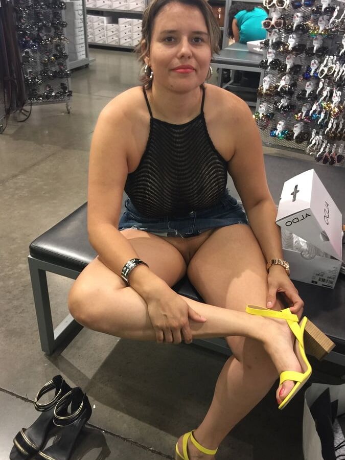 ladies out and about showing off