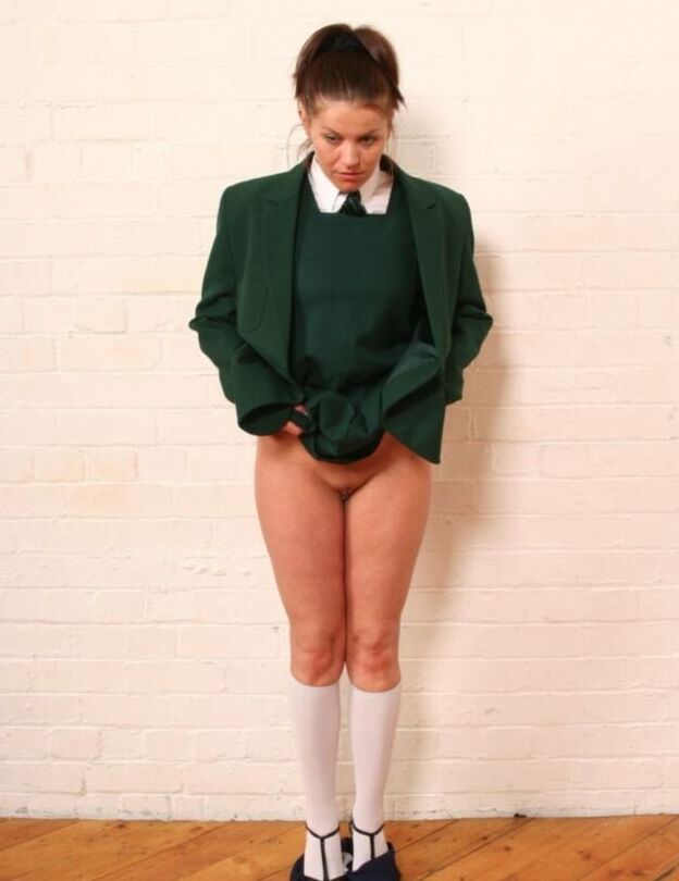 Skirt up, knickers down, girl!