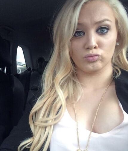 Blonde Patriots Fan