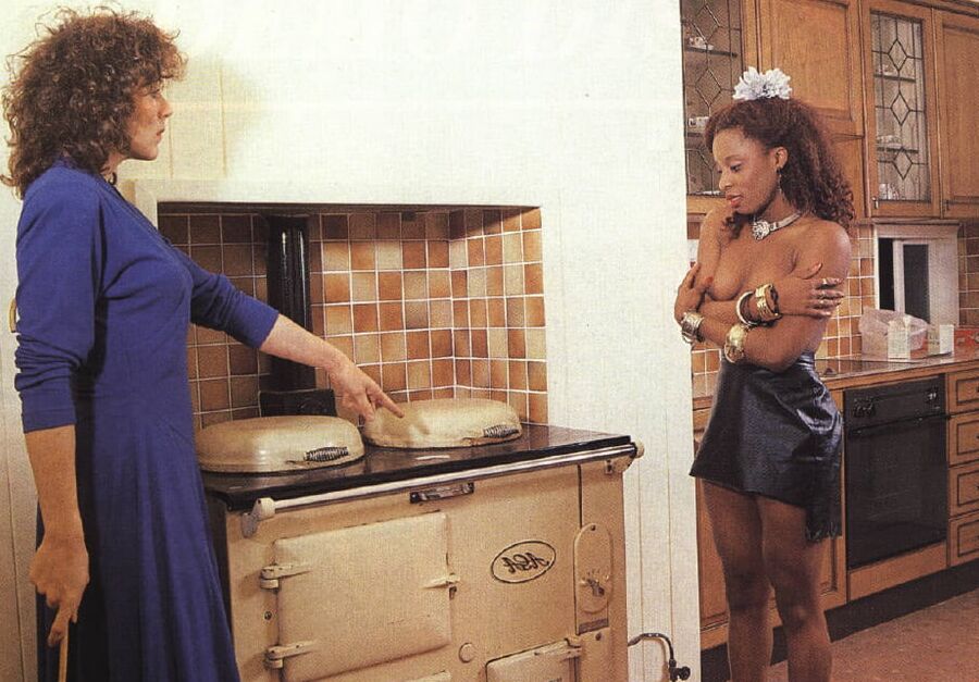 Spanking black maids