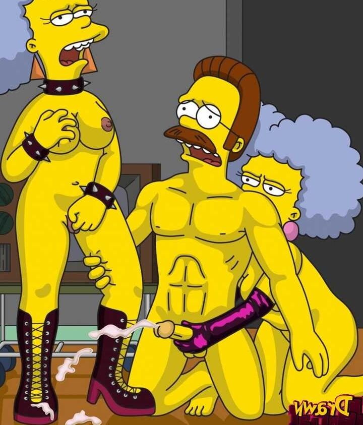 The simpsons and cartoon