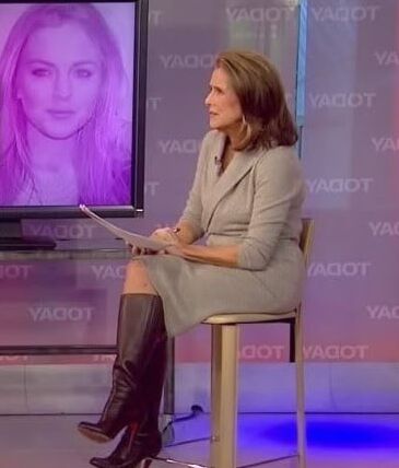 Female Celebrity Boots &amp; Leather - Meredith Vieira