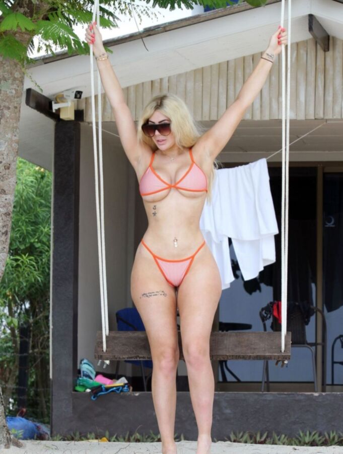 Chloe East bikini
