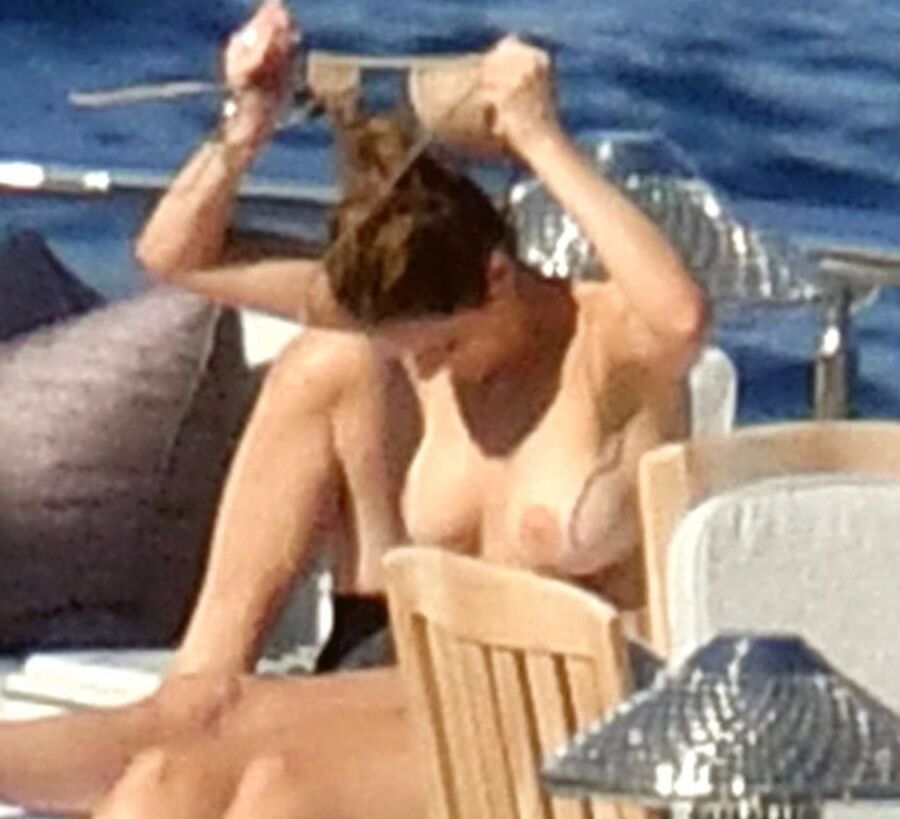 Katharine McPhee topless Capri jul