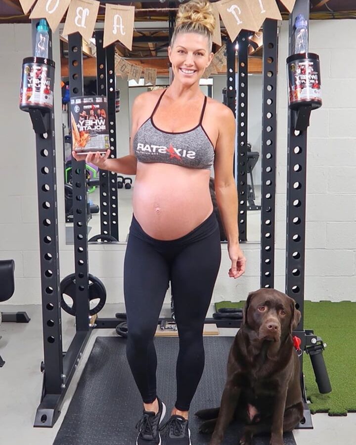 Hot fit MILF Callie is pregnant