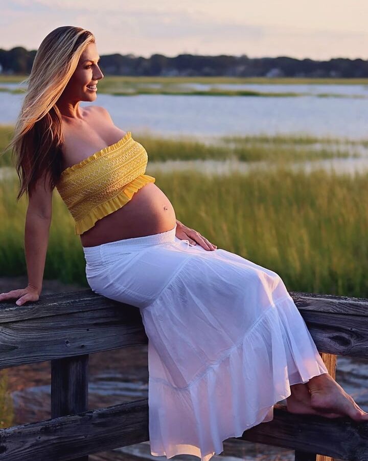 Hot fit MILF Callie is pregnant