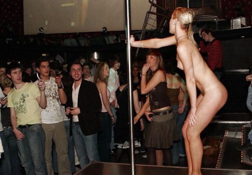 STRIPPERS RISKING GROPING AND TICKLING