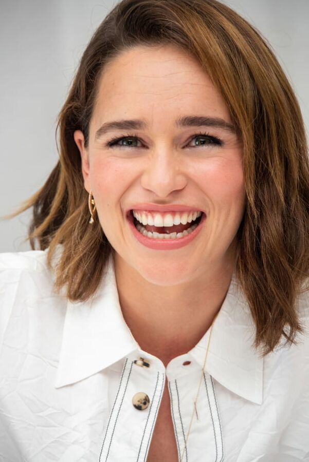 Emilia Clarke pulling lots of cute faces