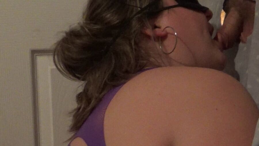 Bbw cuckold wife st glory hole try