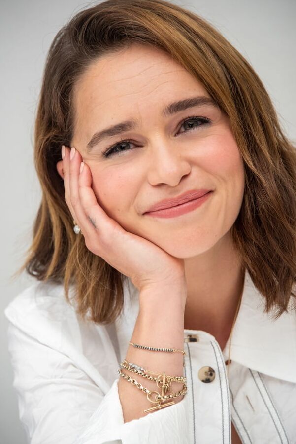Emilia Clarke pulling lots of cute faces
