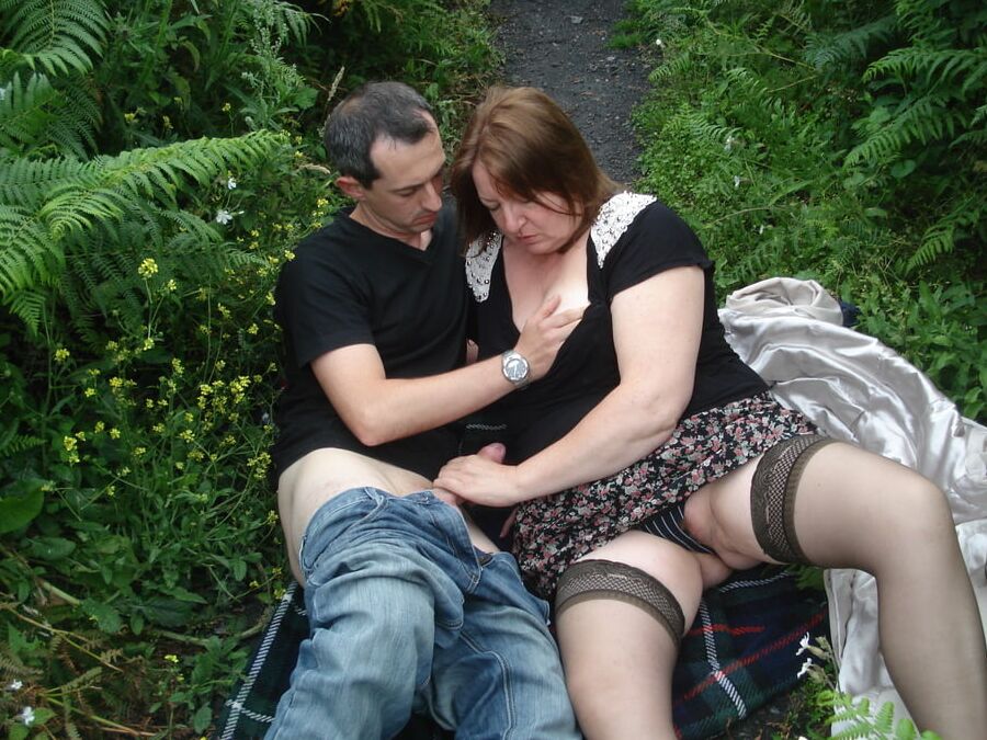 Granny Clare loves dogging fun