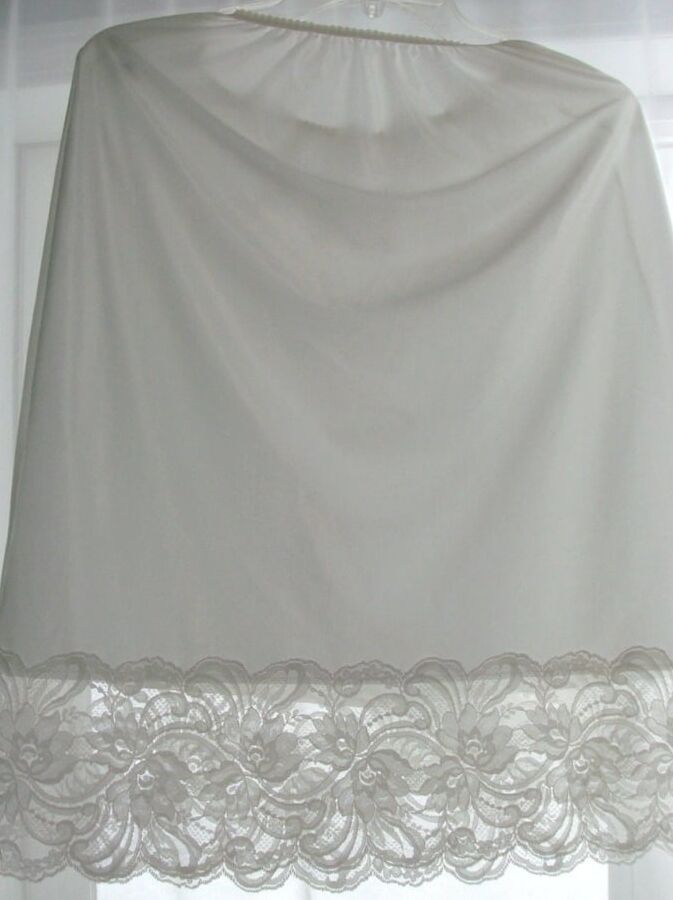 Silky Lingerie Panties Bras Silky Half Slips Lacy Full Slips