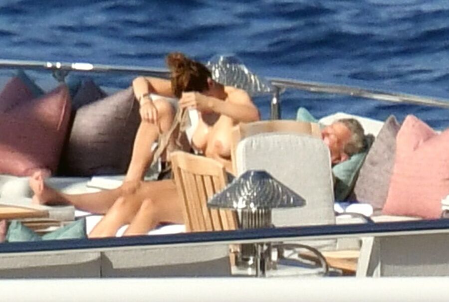 Katharine McPhee topless Capri jul