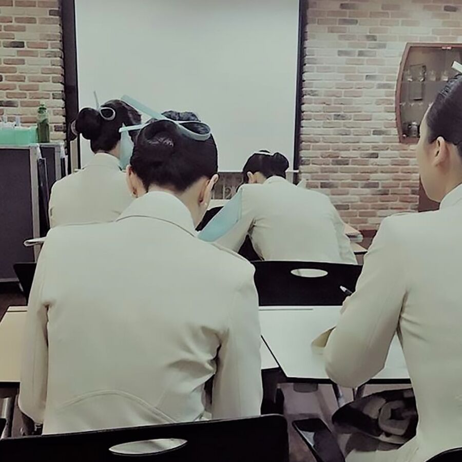 Korean air hostesses