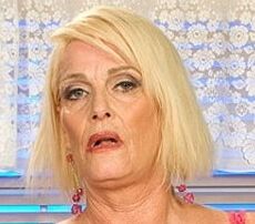 granny slut takes anal and gets facial