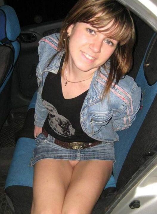 Car upskirt