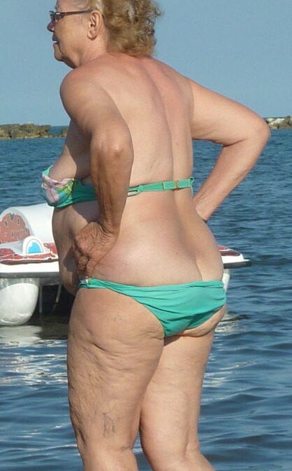 Old milfs on the beach. Hot, wet, exciting.