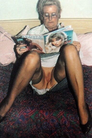 Gran loves her porn mags