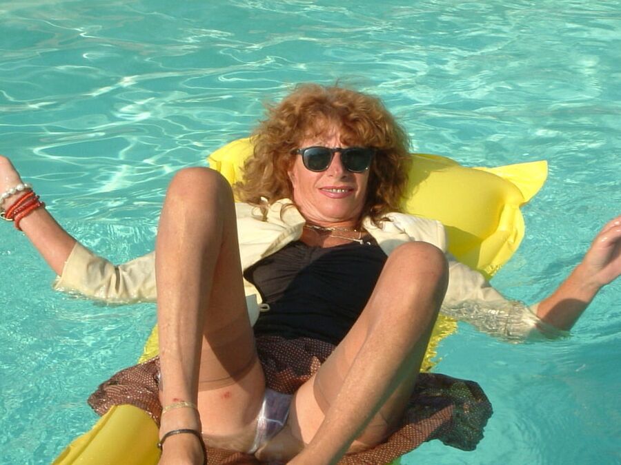 Marjorie In The Pool