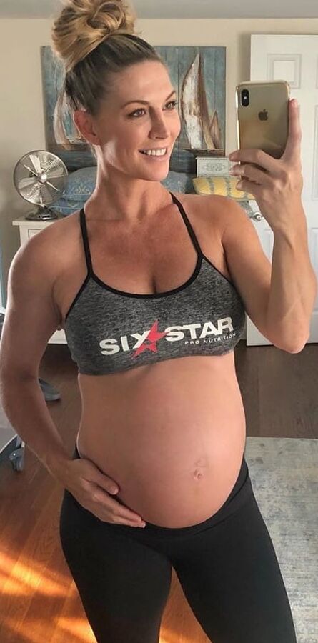 Hot fit MILF Callie is pregnant