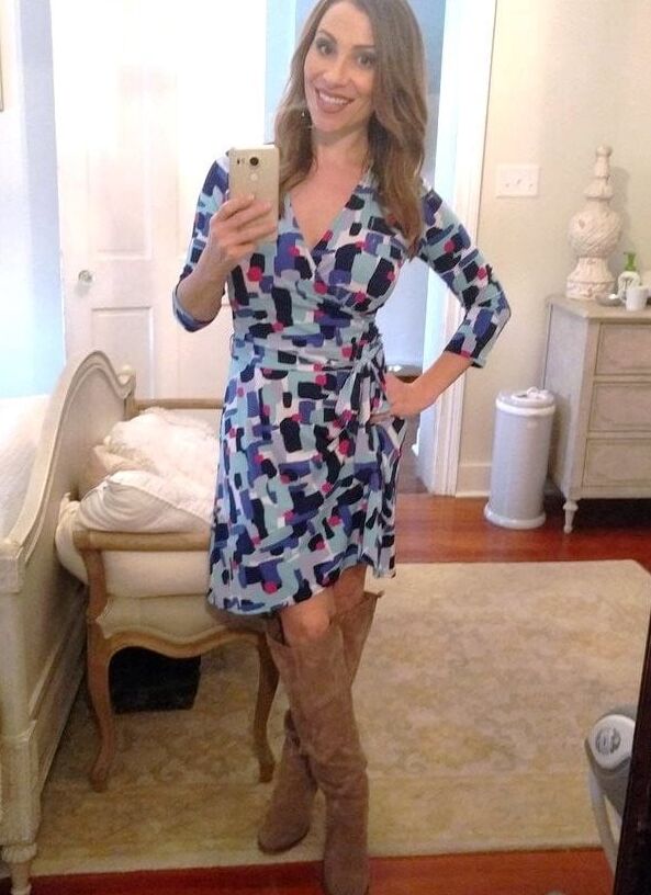 Female Celebrity Boots &amp; Leather - Anne Cutler