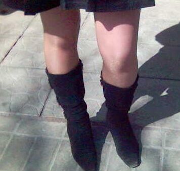 Anoter one good friends pantyhose and heels